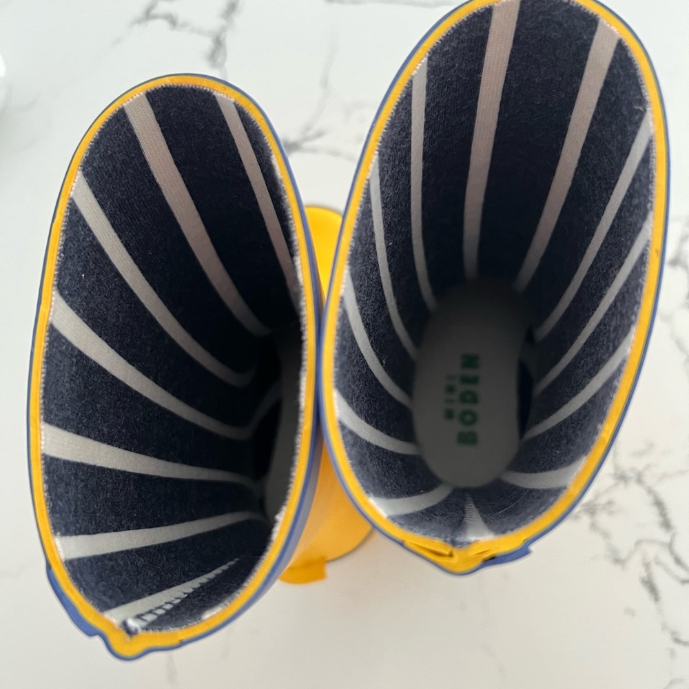 Mini Boden Wellies Yellow - Picture 4 of 5